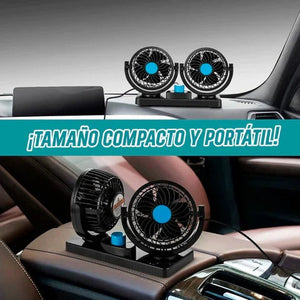 VENTILADOR PREMIUM PARA AUTO DOBLE CABEZAL